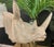 Large Realistic Rhinoceros Head Bust Sculpture on Metal Stand For Sale - Image 4 of 12