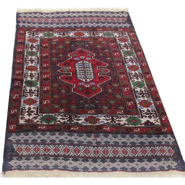 Handwoven Persian Ghochan Area Rug 2'10" X 5'2" For Sale - Image 4 of 8