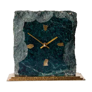 Marble Table Clock with Brass Base by Kienzle for Kienzle International, Germany