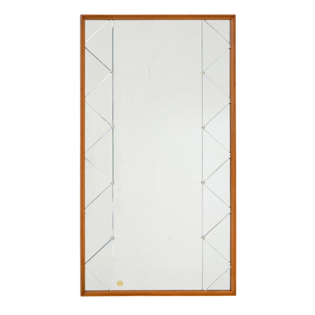 Wood Mid-Century Modern Scandinavian Harlequin Mirrors by Kristall Nässjö, 1950 For Sale - Image 7 of 7