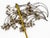Curtis Jere Signed Curtis Jere/Artisan House Brass Bamboo Leaves Wall Sculpture MCM For Sale - Image 4 of 5