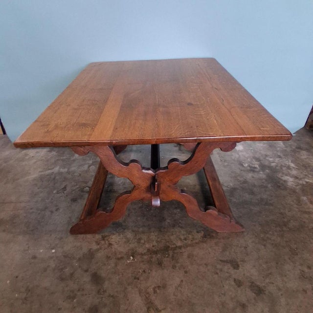 Antique Oak Farm Table, 1700s For Sale - Image 13 of 18