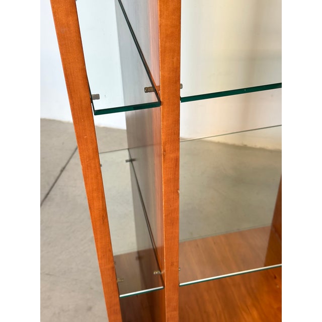 Cherrywood Centerpiece Display on Wheels, 1990s For Sale - Image 12 of 15