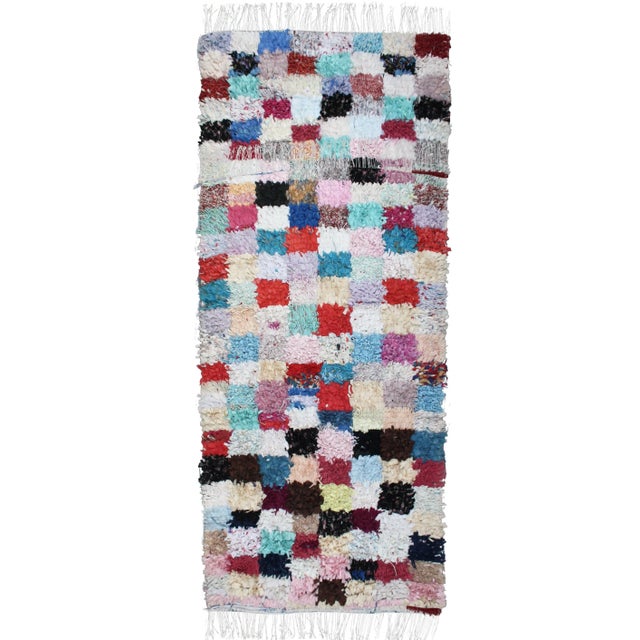 Mid 20th Century Vintage Moroccan Rug - 9'5'' X 4' For Sale In New York - Image 6 of 6