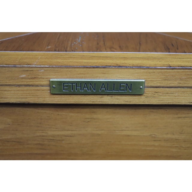 Ethan Allen County French Pine Console For Sale - Image 12 of 12