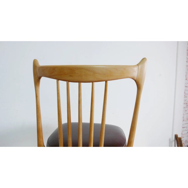 Set of Stevens Leather Chairs, the Netherlands, 1950s For Sale - Image 4 of 12