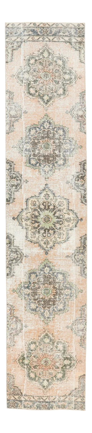 2'6x12'5 Konya - Vintage Turkish Hand-Knotted Runner Rug