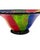 Ruby Red Late 20th Century Oversized Multicolor Murano-Style Art Glass Centerpiece Bowl – 17” For Sale - Image 8 of 12