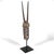 This large and powerful carved Molo mask by the Bobo people from Burkina Faso is in the form of an antelope. Covered in...