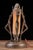 Art Deco Early 20th Century Art Deco Three Figure Silvered Metal Table Lamp For Sale - Image 3 of 8