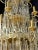 Metal Hollywood Regency Gilt Bronze and Crystal Chandelier For Sale - Image 7 of 13