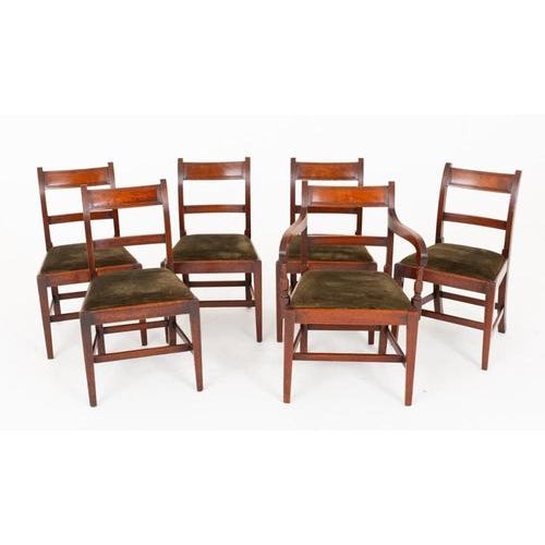 Antique Georgian Dining Chairs in Mahogany, 1800, Set of 6 For Sale - Image 6 of 6