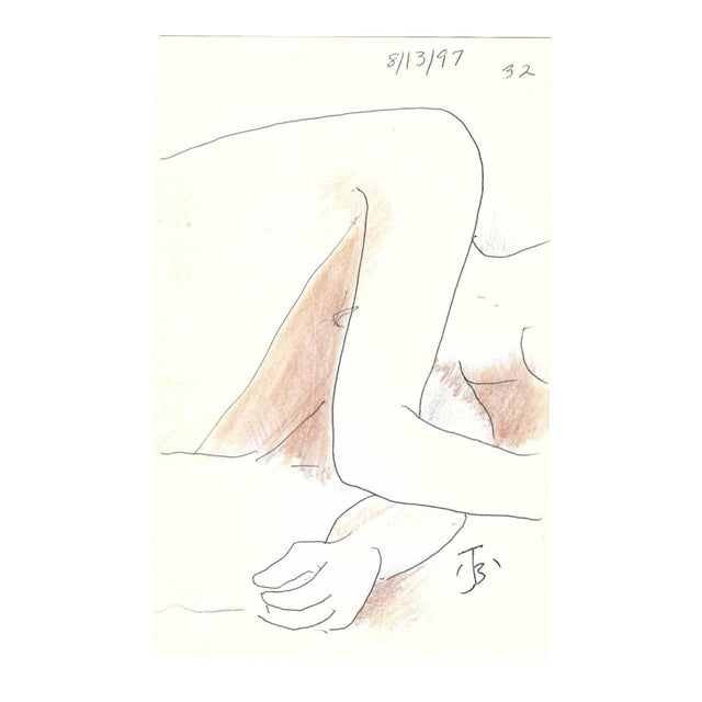 1997 Resting Male Nude by James Bone For Sale