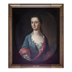 Early 20th Century Antique Portrait of a Woman, Oil Painting, Framed