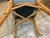 MCM Rattan Bamboo Dining Room Table Set 6 Chairs Glass Top Green Cushions For Sale In Philadelphia - Image 6 of 12