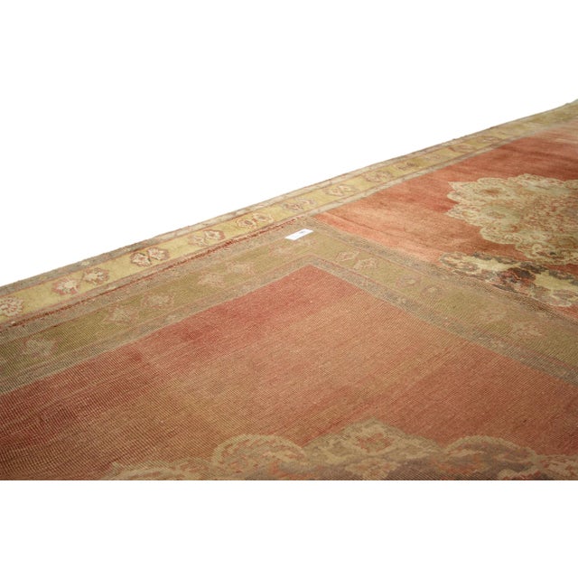 Mid 20th Century Vintage Turkish Oushak Rug - 05'03 X 12'06 For Sale - Image 5 of 6