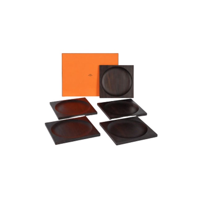 Wood Wooden Trays from Hermès, 2010s, Set of 5 For Sale - Image 7 of 7