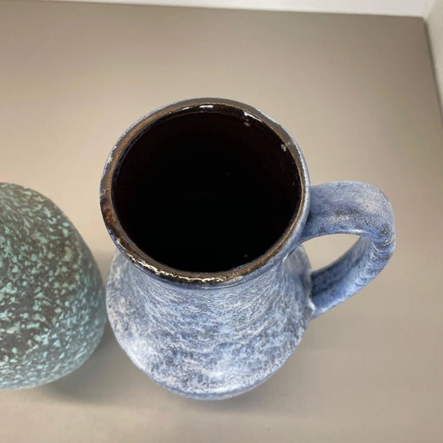 Fat Lava Ceramic Vases from Scheurich, Germany, 1970s, Set of 2 For Sale - Image 12 of 17