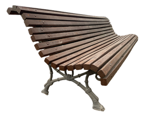 Barcelona Bench in Cast Iron and Wood, 1950s