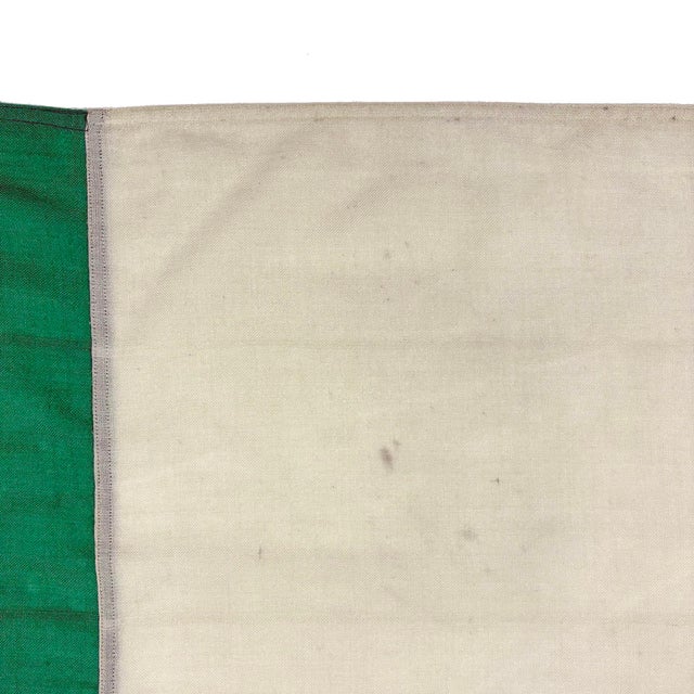 Rustic Vintage Sewn Cloth Flag of Ireland For Sale - Image 3 of 5