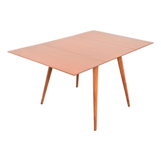Paul McCobb Planner Group Solid Maple Drop Leaf Dining Table, Newly Refinished For Sale