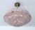 Stunning 1930s Art Deco pendant light with a stepped mottled light pink and white glass shade Mounted on a matching...