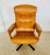 Vintage swedish mid century tan leather reclining swivel chair by gøte mobler made in sweden, circa 1970s, designed by...