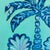 2020s Tatiana Duperault Palm Tree Original Oil Painting, Signed, Blue and Green Chinoiserie, Faux Bamboo Frame For Sale - Image 5 of 5
