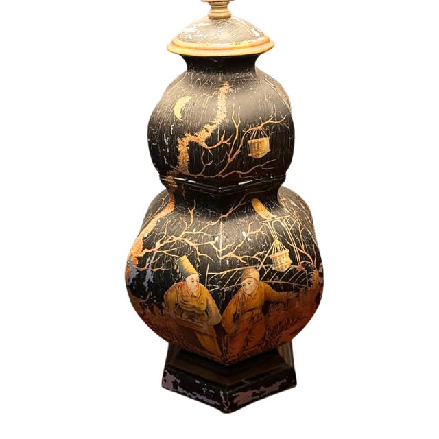 Chinoiserie Vintage Chinoiserie Table Lamp For Sale - Image 3 of 6