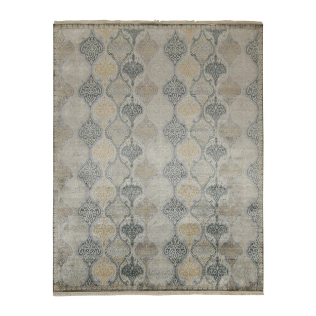 Rug & Kilim’s Classic Style Rug With Gray, Beige and Gold Pattern For Sale - Image 9 of 9