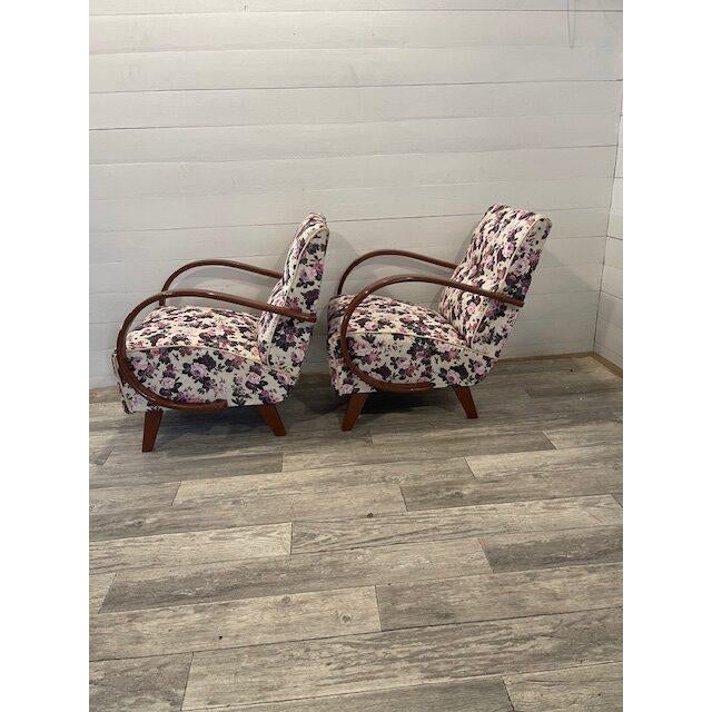 1920s Art Deco Mad-Man Relax Chairs by Halabala for Up-Zavody, 1920s, Set of 2 For Sale - Image 5 of 7