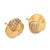 Vintage Diamond 18k Yellow Gold Stud Earrings, A Pair For Sale - Image 4 of 7