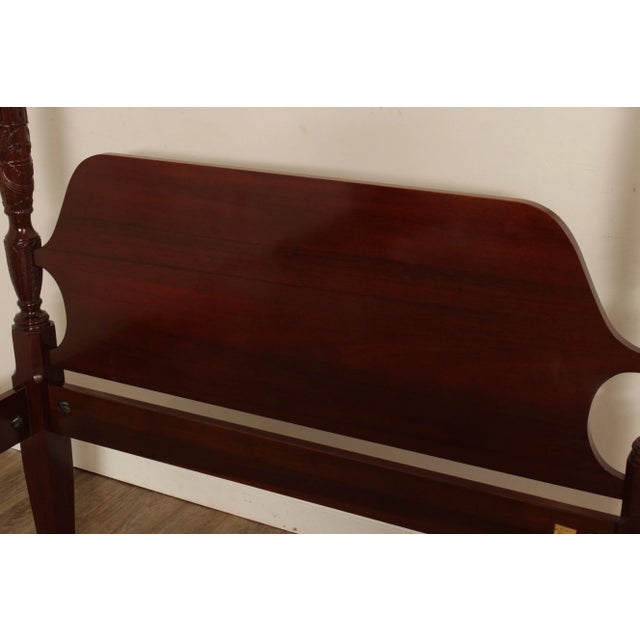 Councill Craftsmen Traditional Mahogany Queen Poster Bed For Sale - Image 9 of 12