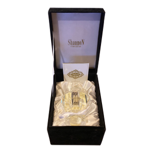 Pristine Vintage Shannon Crystal "Irish Rose Bud" Vanity Set — Factory Tied Never Used and Still in Box