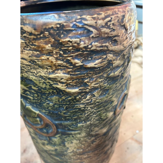 Arts & Crafts Style Ceramic Umbrella Stand For Sale In Philadelphia - Image 6 of 9