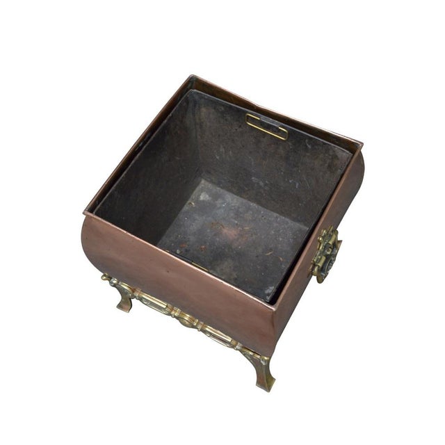 Metal Antique Victorian Copper Planter, 1890s For Sale - Image 7 of 10