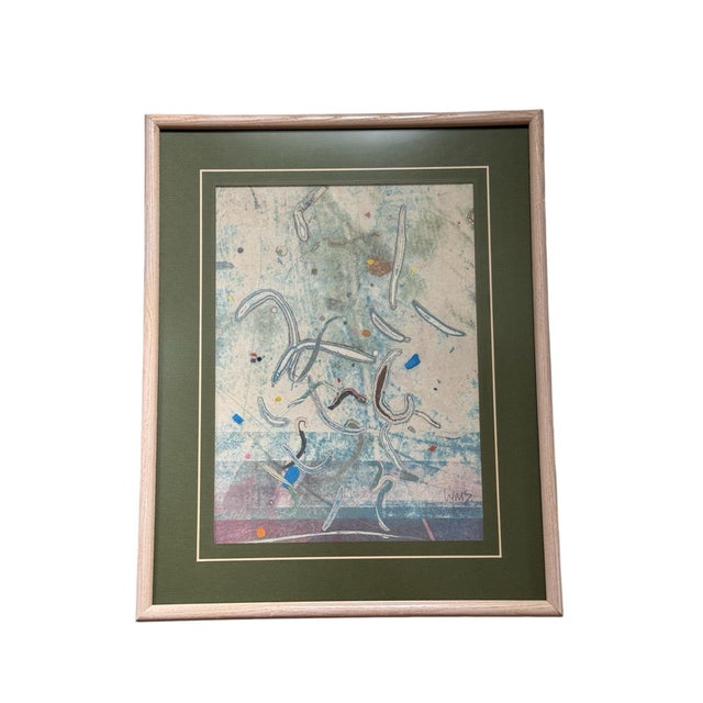 Late 20th Century Late 20th Century Original Monoprint by Mitch Lyons (American, 1938-2018) For Sale - Image 5 of 12