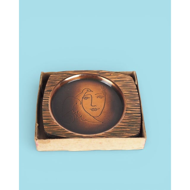 1970s Vintage Polish Coasters, 1978, Set of 6 For Sale - Image 5 of 13