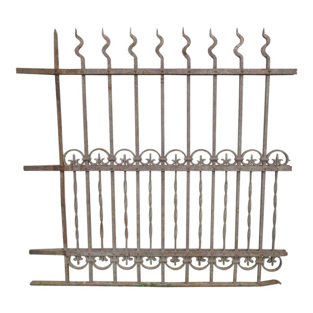 Antique Victorian Iron Gate For Sale
