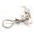 Slane Round Cross Clip on Earrings, Sterling Silver, Length .75 In. For Sale - Image 4 of 4