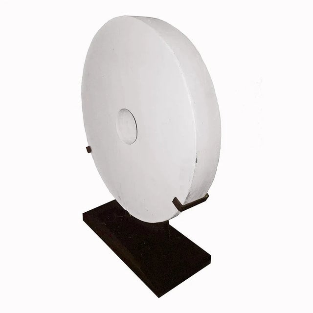 2000 - 2009 2000s Indonesian Stone Coin on Stand, Large For Sale - Image 5 of 10