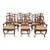 Set of Ten Italian Fruitwood Provincial Dining Chairs, Circa 1920 For Sale