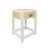 New special order item. Not vintage. Bring modern charm to your space with our Jean Side Table. The sleek matte white...