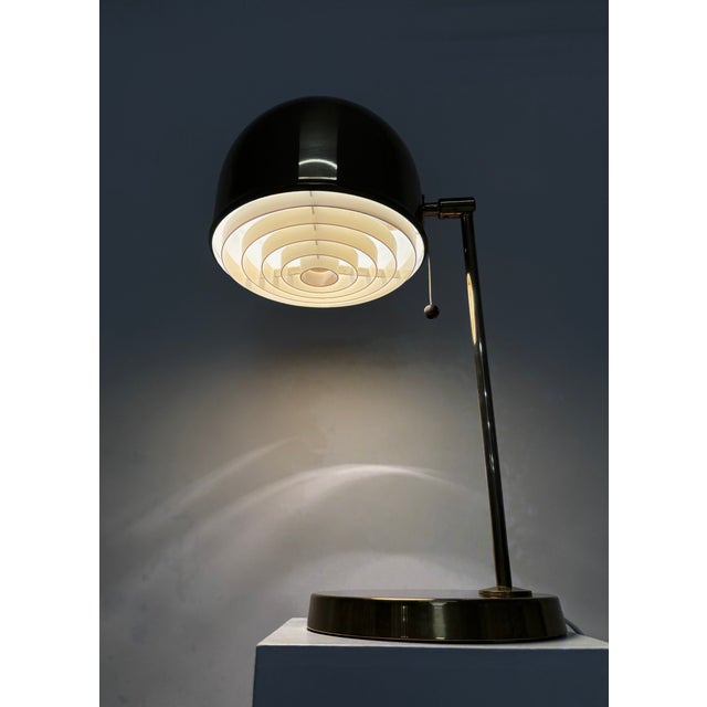 Metal Scandinavian Model B075 Brass Table Lamp by Eje Ahlgren for Bergboms, 1960s For Sale - Image 7 of 12