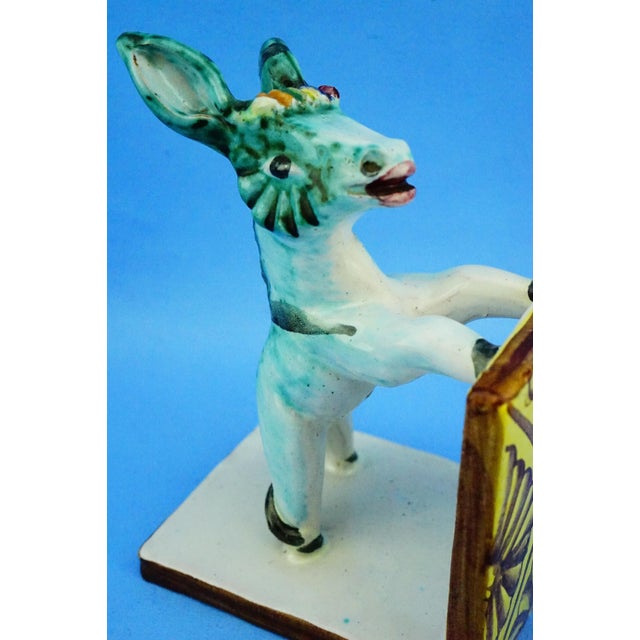 Dölker School Sculptural Ceramic Donkey Bookends from Cas Vietri Solimene, 1940s, Set of 2 For Sale - Image 17 of 18