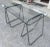 Glass Table with Tempered Crystal Top & Chromed Lockable Legs, Italy, 1990 For Sale - Image 7 of 18