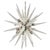 Silver Sputnik Pendant Light with 31 Transparent and Nickel Murano Glass Tips from Justfurnituress SRL For Sale - Image 8 of 8
