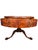 Mid-Century Weiman Heirloom Model 5040 Mahogany Gilt-Tooled Leather Drum Table For Sale In Austin - Image 6 of 10