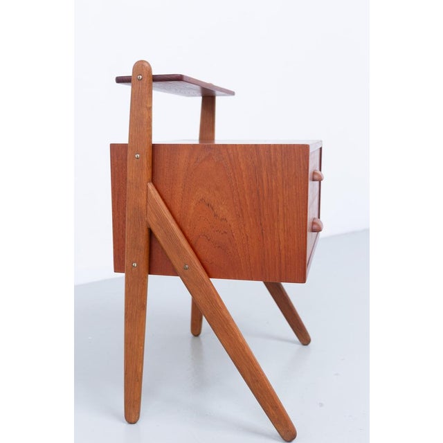 Danish Teak Nightstand by Sigfred Omann for Ølholm, 1960s For Sale - Image 11 of 18