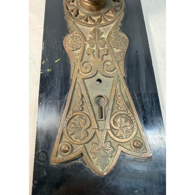 Rare Antique 1800s u.s. Treasury Seal Industrial Front Door Knob Handle Hardware For Sale In New York - Image 6 of 10